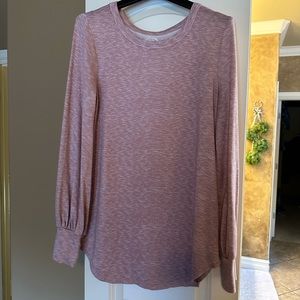 Pink bell sleeve top